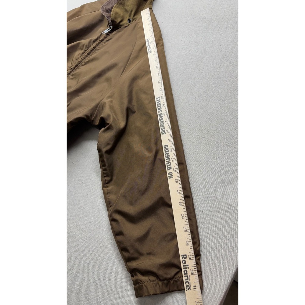 Wick Outdoor Works Mens XL Brown Plaid Flannel Lined Full Zip Jacket Corduroy - Picture 11 of 16